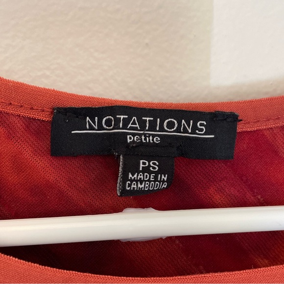 Notations Petite - Small Blouse - Picture 3 of 3